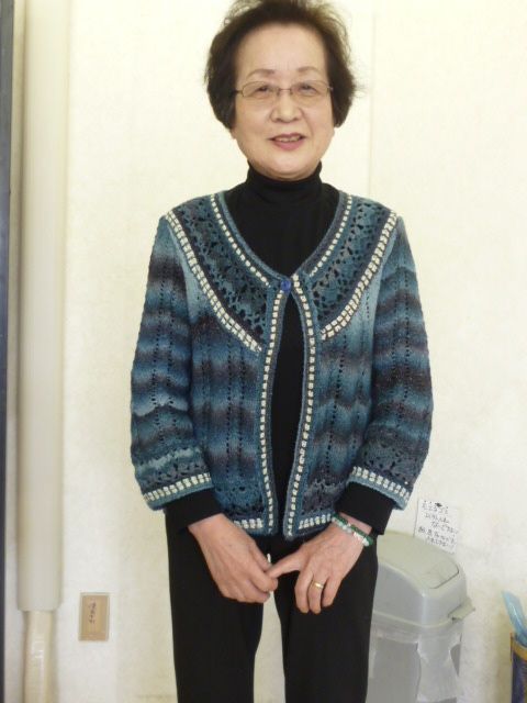 編み物教室(月曜)生徒さん作品その1_d0156706_1739142.jpg
