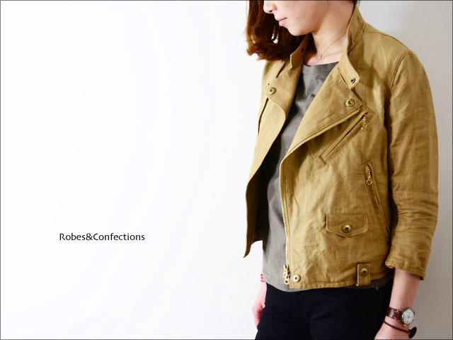Robes&Confections Linen Weater Cloth rider\'s Jacket_f0051306_0104498.jpg