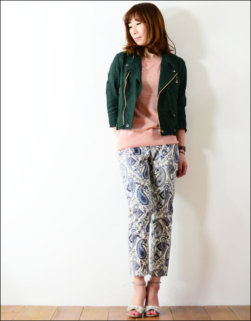 Robes&Confections SPOTTY YARN DENIM PAISLEY MOTIF PANTS_f0051306_01409.jpg
