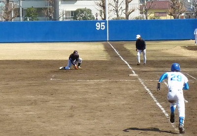 鷺宮製作所対青学大　３月１６日　オープン戦　前半_b0166128_10112697.jpg