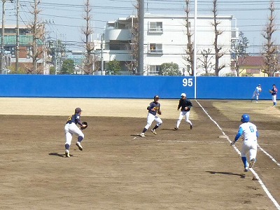 鷺宮製作所対青学大　３月１６日　オープン戦　後半_b0166128_1544669.jpg