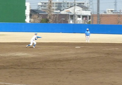 鷺宮製作所対青学大　３月１６日　オープン戦　後半_b0166128_1592378.jpg