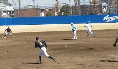 鷺宮製作所対青学大 3月16日 オープン戦 前半_b0166128_9115848.jpg