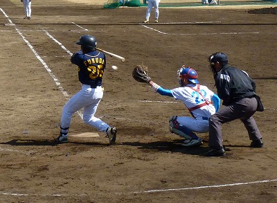 鷺宮製作所対青学大　３月１６日　オープン戦　前半_b0166128_943717.jpg