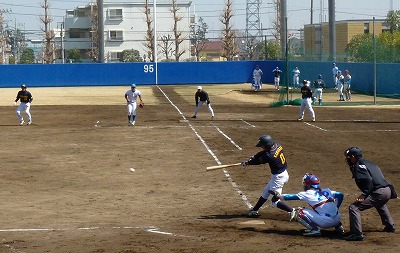 鷺宮製作所対青学大　３月１６日　オープン戦　前半_b0166128_9445363.jpg