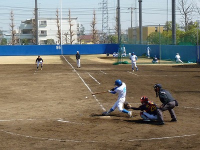 鷺宮製作所対青学大　３月１６日　オープン戦　前半_b0166128_9513363.jpg