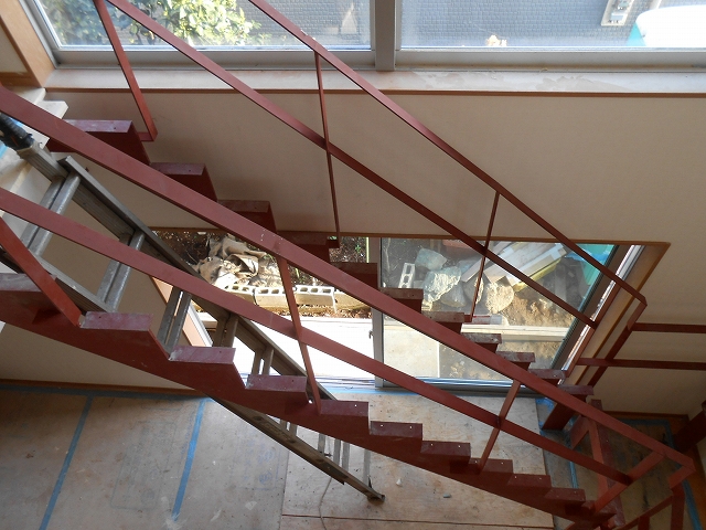 鉄骨階段の手摺 松戸市の設計事務所 アトリエ アル セッション 鉄骨階段の手摺 松戸市の設計事務所 アトリエ アル セッション