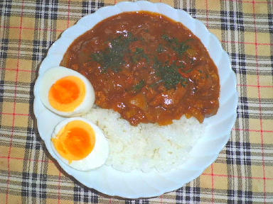 ３月２０日（水）　ブドウムスカリ　セロリカレー　お家ランチ_d0145098_1757780.jpg