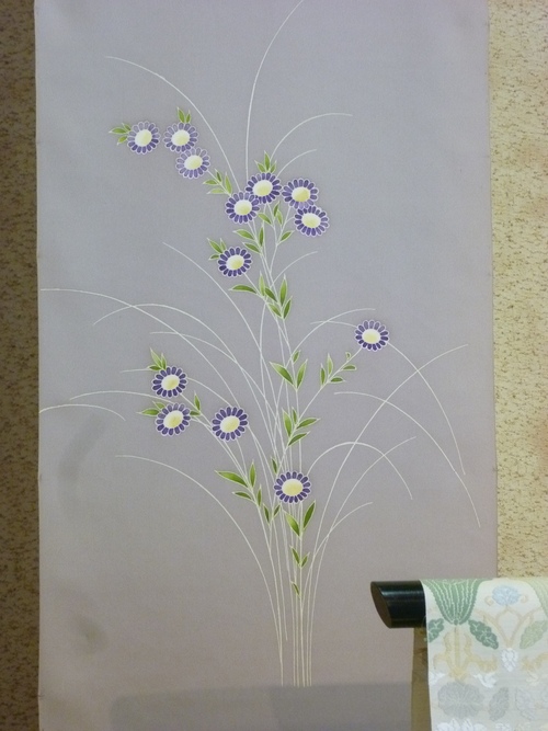 つけさげ着尺 ”野菊” <東京染めの着物>_d0159384_18441053.jpg