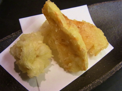 筍と白子の天ぷら_f0157910_15234221.jpg