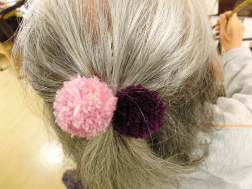 ヘアバンド ~ ボンボンゴム ~_e0222340_17211231.jpg