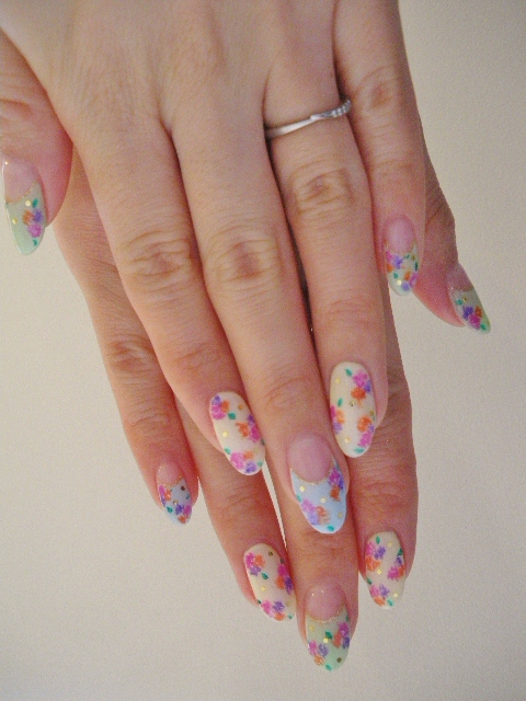 myネイル カラフル花柄ネイル Coco Heart Nail Blog 北高崎駅より徒歩7分 ココハート myネイル カラフル花柄ネイル Coco Heart Nail Blog 北高崎駅より徒歩7分 ココハート
