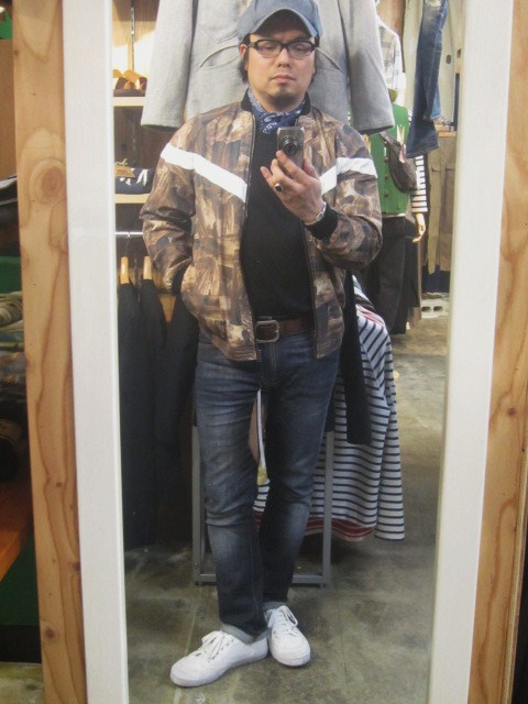 BIRVIN 風・春JACKET の提案。。。PAINT CAMO BOMBER JACKET!★!_d0152280_23245220.jpg