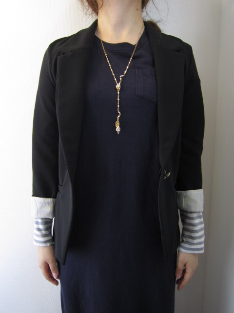 美品】カリテqualite 黒ニットジャケット