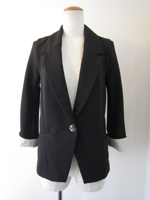 美品】カリテqualite 黒ニットジャケット