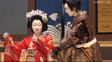 中尾歌舞伎は、江戸時代後期の明和４年(1767) 頃、この地に旅芸人が来て、山の神様の前で演じたのが始_b0115553_18415186.png