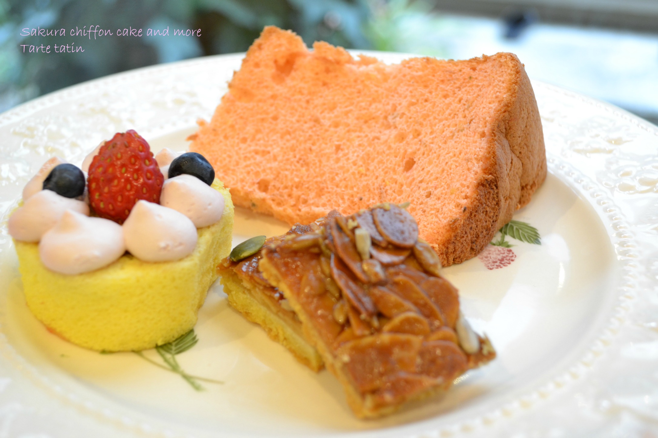 さくらシフォンケーキ 東京都調布市菊野台の手作りお菓子工房 アトリエタルトタタン さくらシフォンケーキ 東京都調布市菊野台の手作りお菓子工房 アトリエタルトタタン