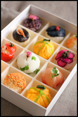 お花見弁当 手まり寿司10種類 ビジュアル系フード お花見弁当 手まり寿司10種類 ビジュアル系フード
