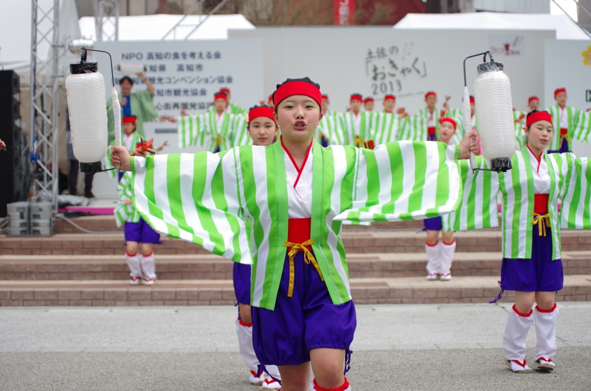  土佐のおきゃく２０１３よさこい春の舞その１（上町よさこい鳴子連）_a0009554_005826.jpg