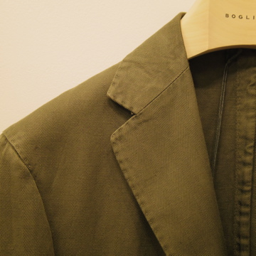 BOGLIOLI (ボリオリ）COAT 　コットンリネンヘリンボーンジャケット詳しく．．．_c0118375_0125778.jpg