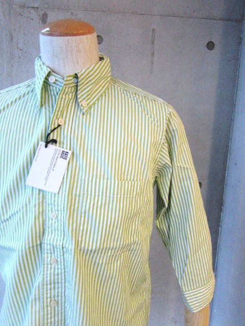 記録的・名品の色違い入荷♪♪♪ Kato BASIC ・・・ STRIPE 7分袖 B/Dシャツ!☆!_d0152280_21193030.jpg