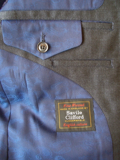 Savile Clifford モヘア3PLYのジャケット&スーツ_c0168223_1681677.jpg