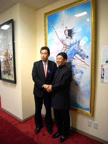 「正子公也武将画展~常山の鶴姫と岡山ゆかりの武将たち」開催中!_b0145843_1291538.jpg