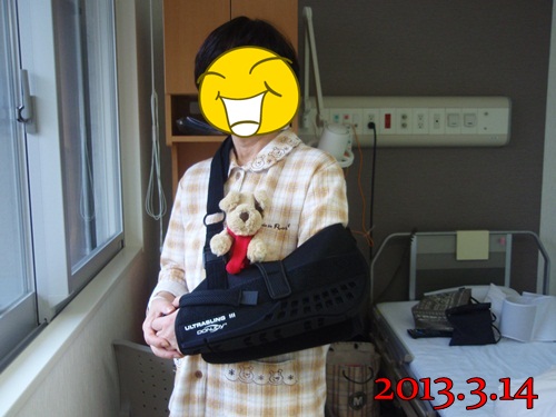腱板断裂 入院初日 長老猫とマミーの徒然日記