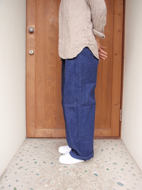 新品　ARMEN　ワンタックパンツ / １ NAM1203KCL (パンツ) COTTON LINEN ONE-TUCK PANTS│