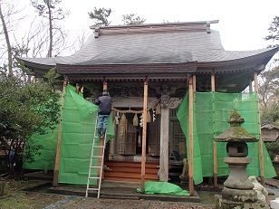 春を迎える江野神社_c0187298_2216425.jpg