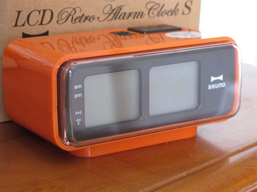 BRUNO LCDレトロアラームクロック S オレンジ BCR003-OR BRUNO 電波時計 LCDレトロ アラーム クロック S ブルーノ