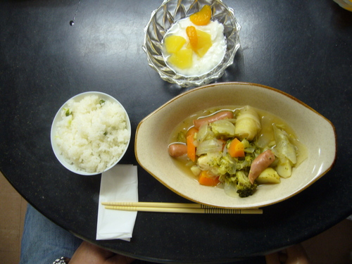 昼食会 豆ごはん_e0175651_17101089.jpg