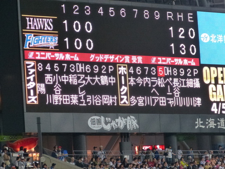 札幌ﾄﾞｰﾑ開幕しましたけど スワのたわ言 その２