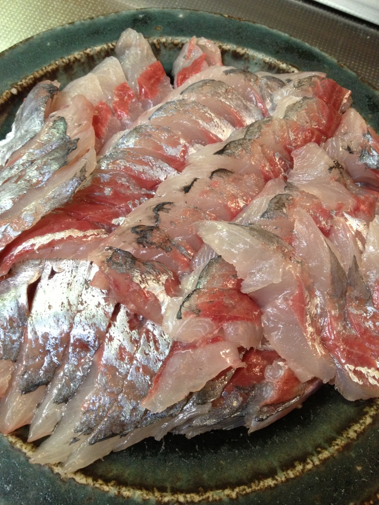 4 4 4 5のltアジ シロギス料理 ユッケ 南蛮 フライ 天ぷら 鎌倉で釣り三昧