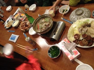北海道2日目夕食☆ ワイワイ カニ鍋_c0151965_16192810.jpg