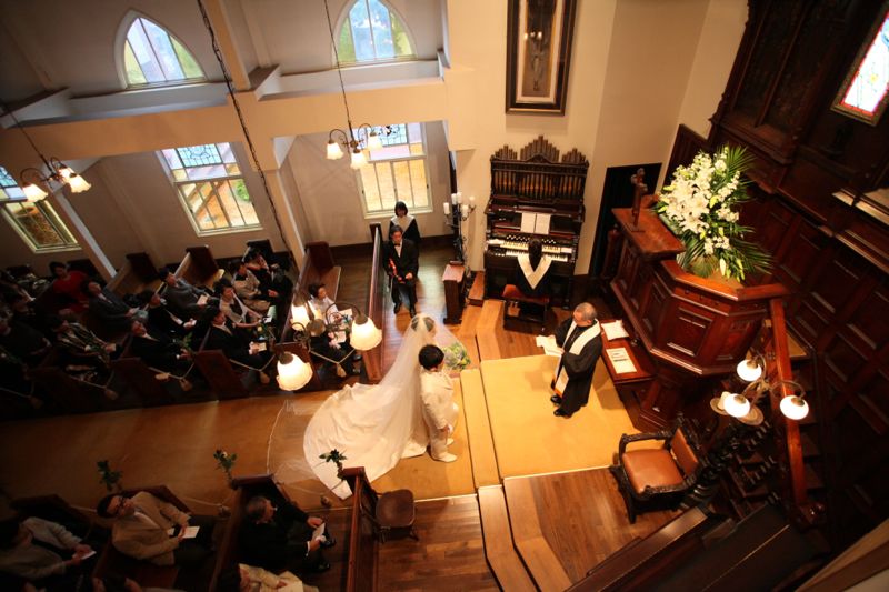 新郎新婦様からのメール 青の決意 山手ロイストン教会様へ 一会 ウエディングの花