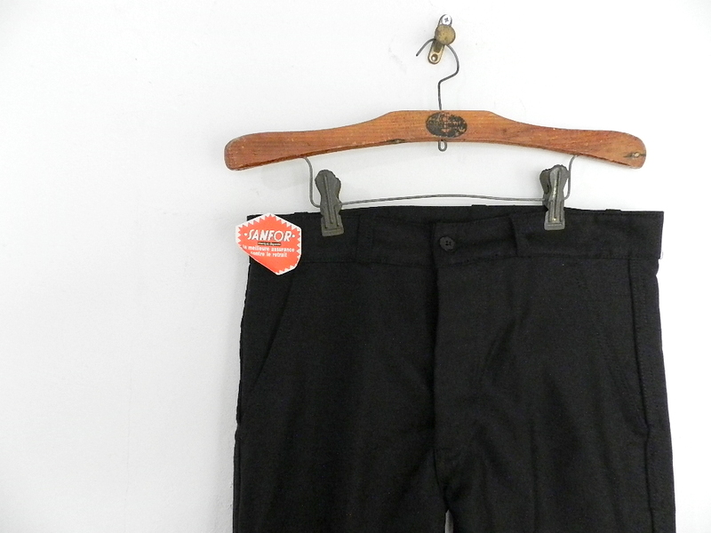 French mole skin pants black tapered squat version_f0226051_11323838.jpg