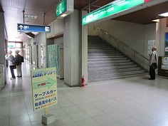 地鉄電車から、ケーブルカーへのお乗換え@立山駅_a0243562_9293892.jpg