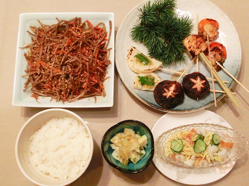 13.04.14 焼筍と筍の木の芽味噌和え＆きんぴらごぼうの豪勢な夕食～♪♪_e0240573_1320367.jpg