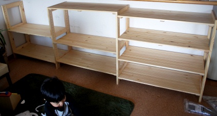 子どもスペースの新しい収納 ウッドラック 今 いるトコロから 子どもスペースの新しい収納 ウッドラック 今 いるトコロから