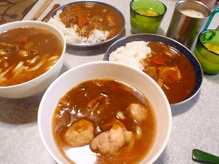 13.04.11.(木)　カレーうどん、カレーライス_b0052375_11165517.jpg