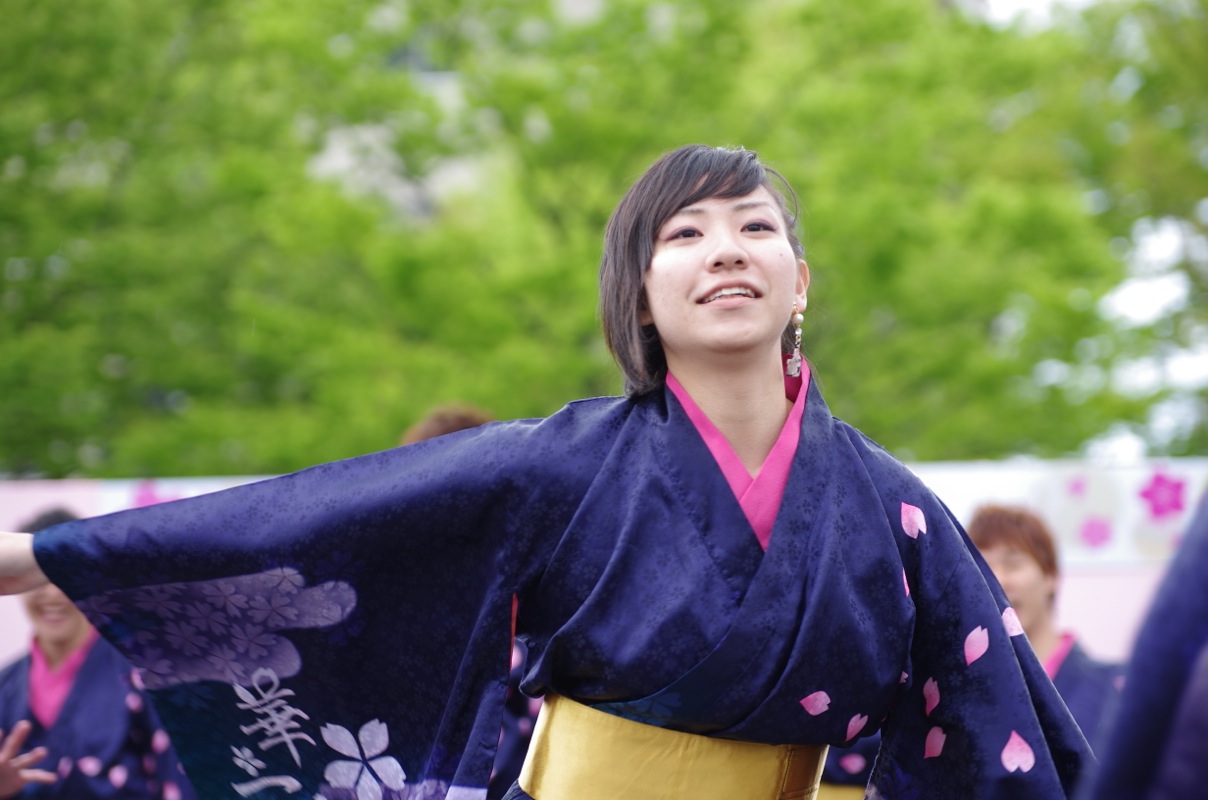  京都さくらよさこい２０１３その１９（大阪大学お祭りダンスサークル　祭楽人その２）_a0009554_0162684.jpg