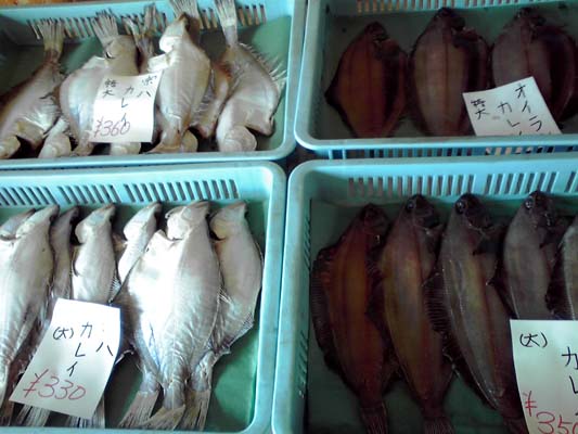 産地直売店、今日は魚が多いです_b0059684_1173736.jpg