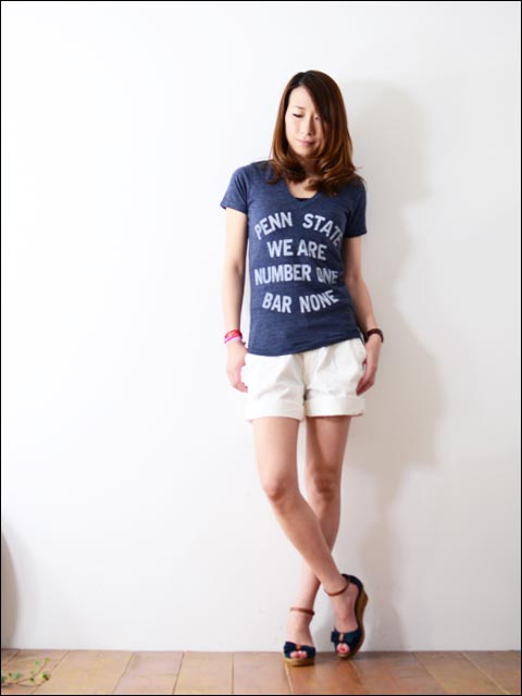 ALTER NATIVE 　 V NECK PRINT TEE (CALOLINA/PENNSTATE)_f0051306_16444945.jpg