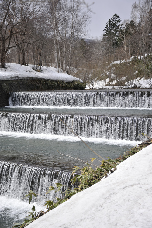 雪どけの奥沢水源地_d0174510_2129776.jpg