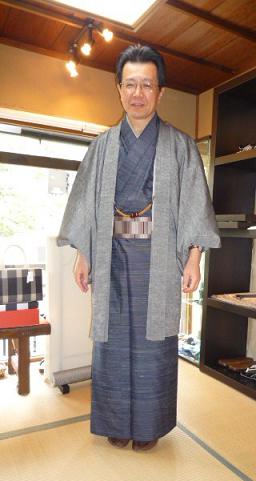 ご主人様の着物選びにお越し下さったご夫妻の着姿_f0181251_130479.jpg