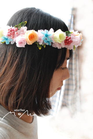 カラフルな花冠_a0136507_1813833.jpg