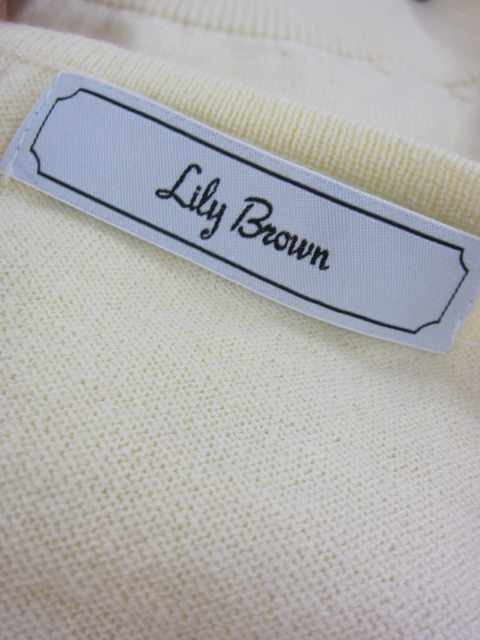 Lily Brown リリーブラウン ローズインターシャプルオーバー_e0076692_19275064.jpg