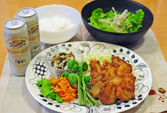 ４月２６日　金曜日　ソースカツ丼_b0288550_927209.jpg