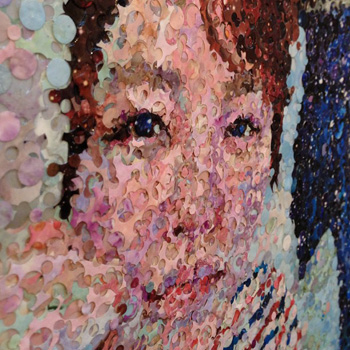 正解のないジグソーパズルのような点描作品 ─ 福津宣人個展”光あるところ”@HAGISO_c0060143_10511930.jpg